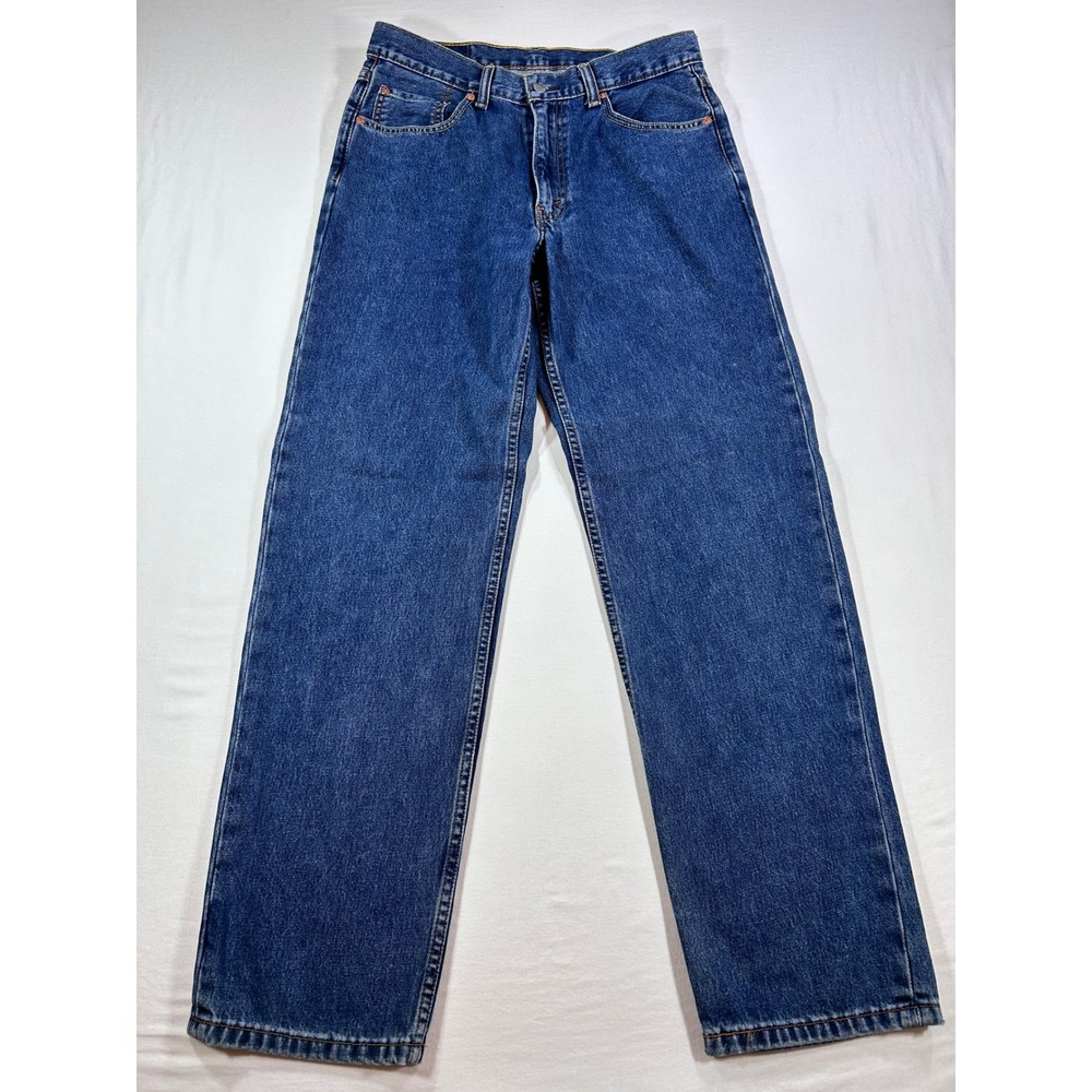 Levis 550 Relaxed Fit Tapered Leg Jeans Blue Denim Mens 34x34 00550-4886